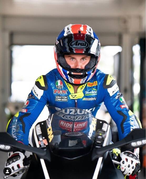 Road to recovery: Bermagui export Reid Battye is back on a racing bike 8 months after a crash nearly left him a paraplegic. Picture: Instagram. 