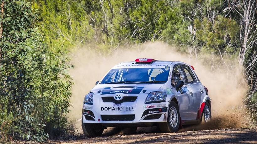 2016 Narooma Forest Rally winners Adrian Coppin and Erin Kelly. Photo 