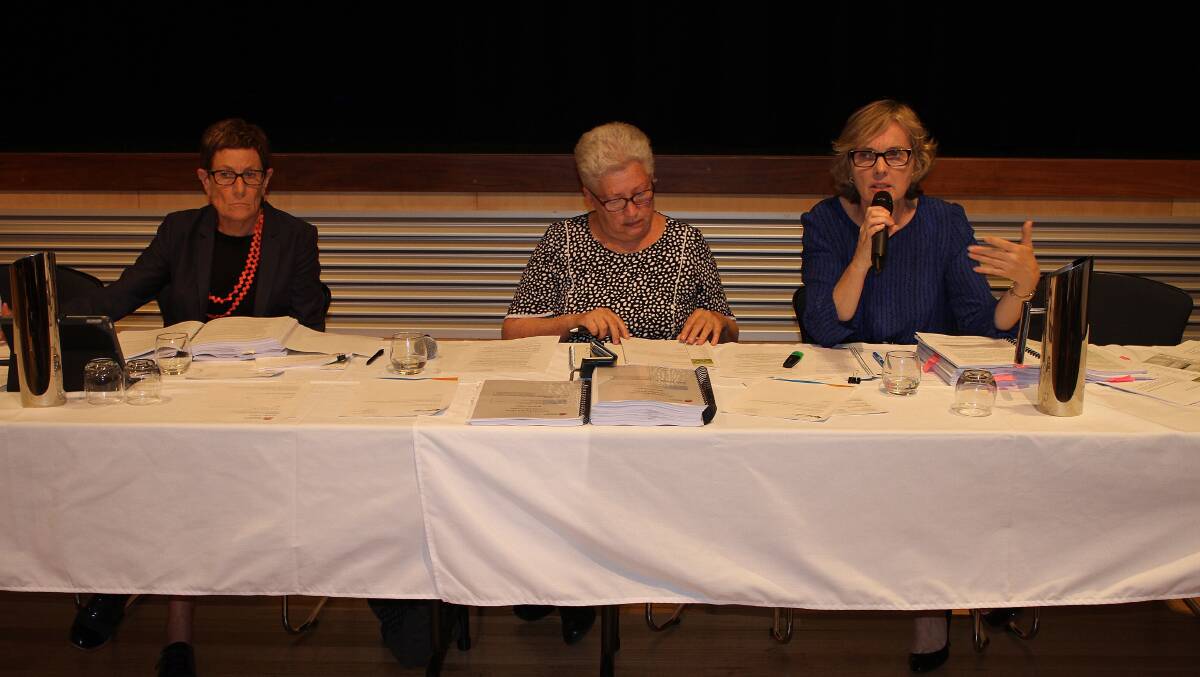 Members of the panel during Thursday's public meeting. Picture: Alasdair McDonald