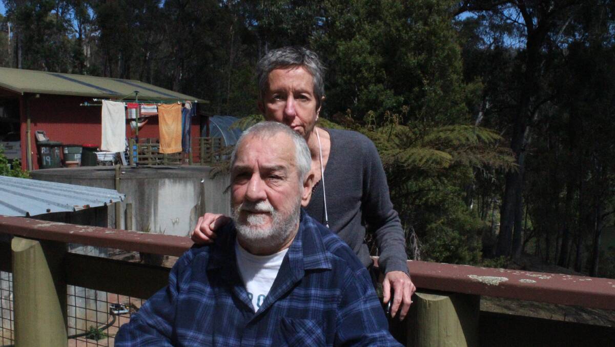 DISENFRANCHISED: Clyde and Jennie Thomas are pointing the finger at Bega Valley Shire Council over a lack of consultation concerning their land.