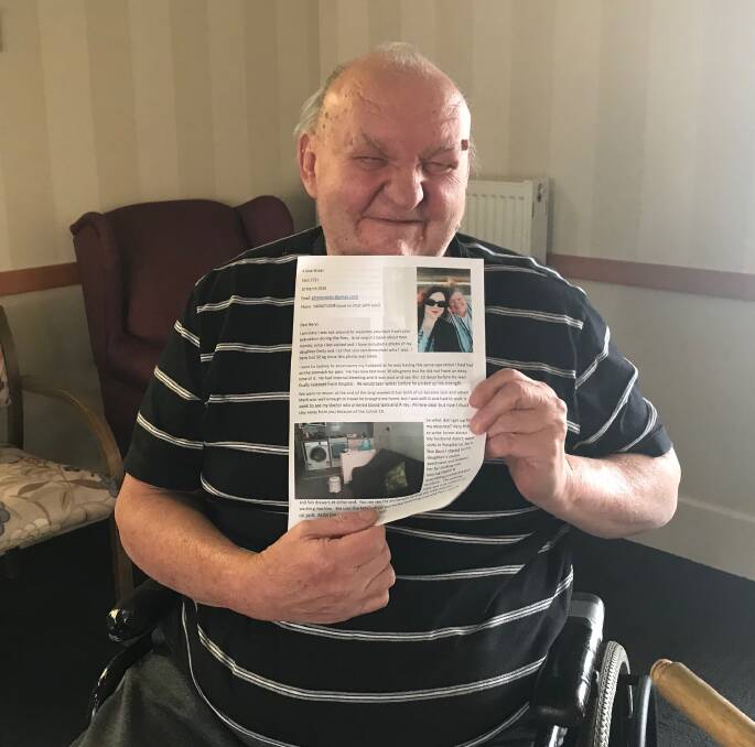 Receiving letters helps the residents feel connected to the local community.