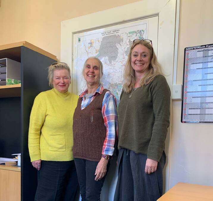 The rural support worker team from the southern part of the shire: Annette Evelyn, Pam Skelton and Jo Graham. Photo supplied.