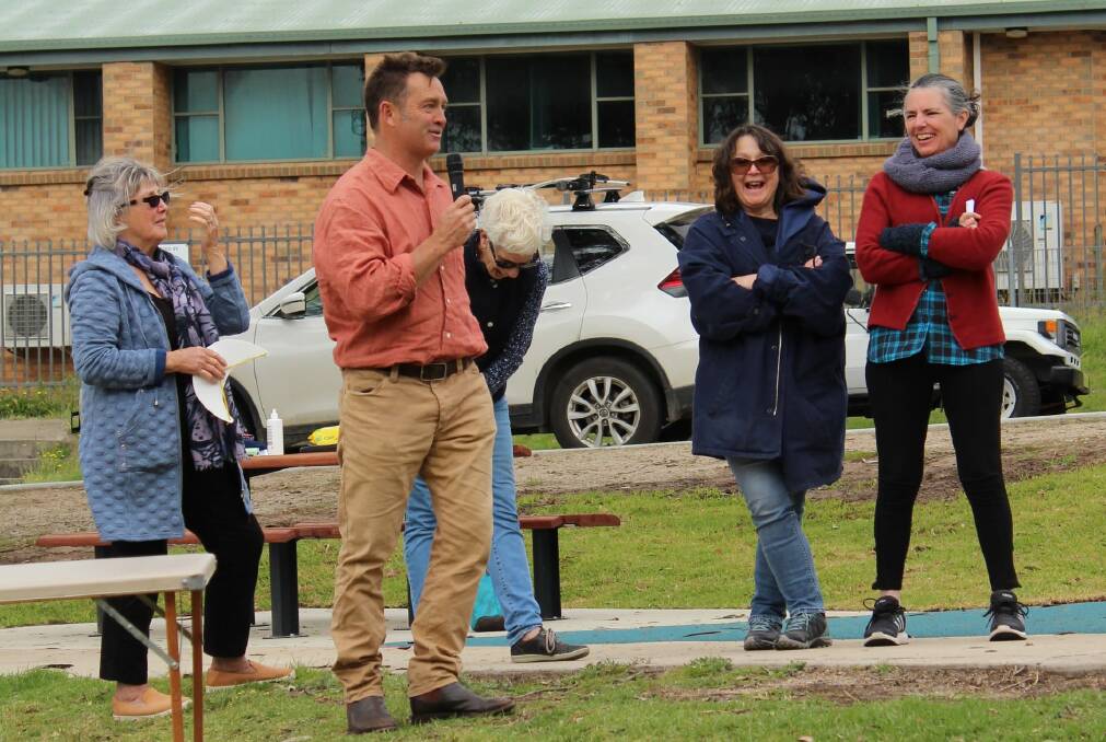 John Turville, leisure and recreation coordinator of Bega Valley Shire Council speaking at the opening on November 7. Photo supplied.