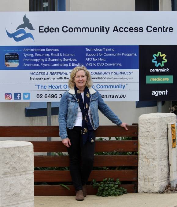 Carina Severs, manager of Eden Community Access Centre applied for the $300.000 grant to develop a disaster preparedness, recovery and resilience strategy. Photo: Leah Szanto