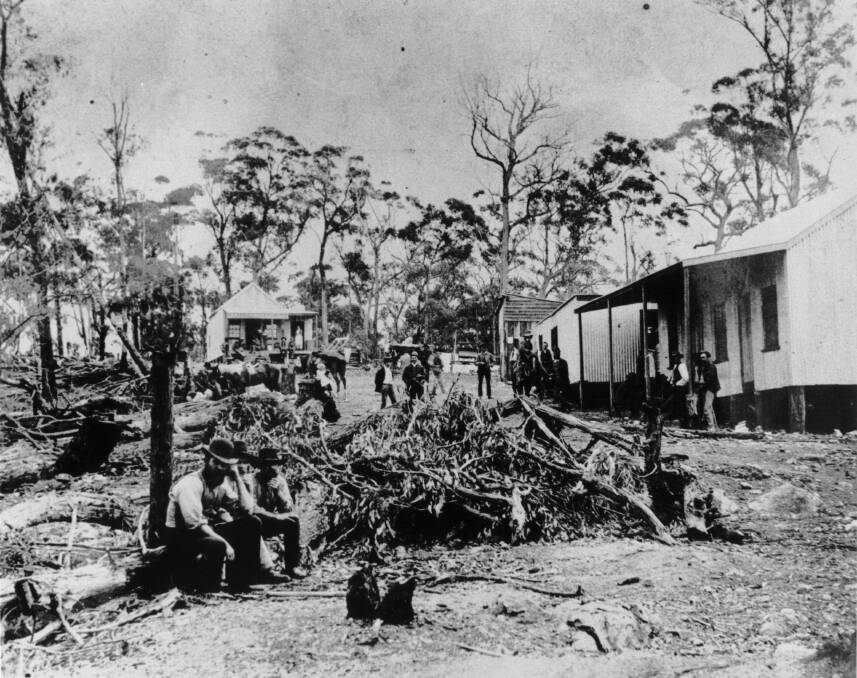 Mount Gahan Village, circa 1890. Image courtesy of the George Family Collection.
