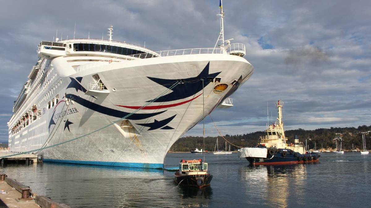 The Pacific Explorer was first to utilise Eden's newly extended wharf at the start of the 2019/2020 cruise season, which came to a premature end. Photo: Denise Dion