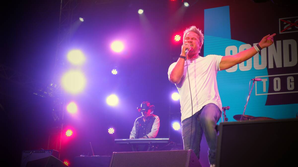 Jon Stevens "stole the show" after replacing Daryl Braithwaite in the line-up due to illness. Photo supplied.