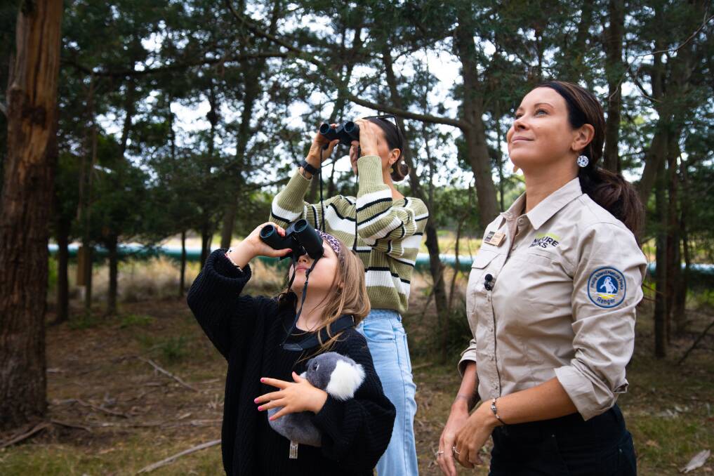 Chloe and her family had the special privileged of visiting the reserve to mark the occassion of the naming of the joey by Mallacoota students. Photo supplied.