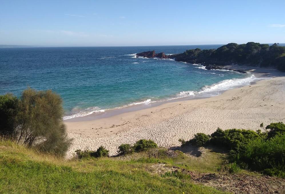 The beach at Mowarry Point behind which the proposed eco-tourism development is slated to take place. Photo supplied by BBLLAG.