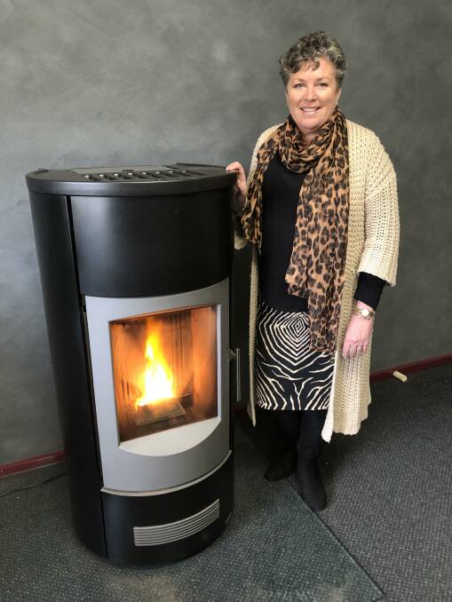 The Italian made wood pellet heaters can be operated remotely via smart phone so the house is nice and toasty upon your arrival home. Photo: Leah Szanto