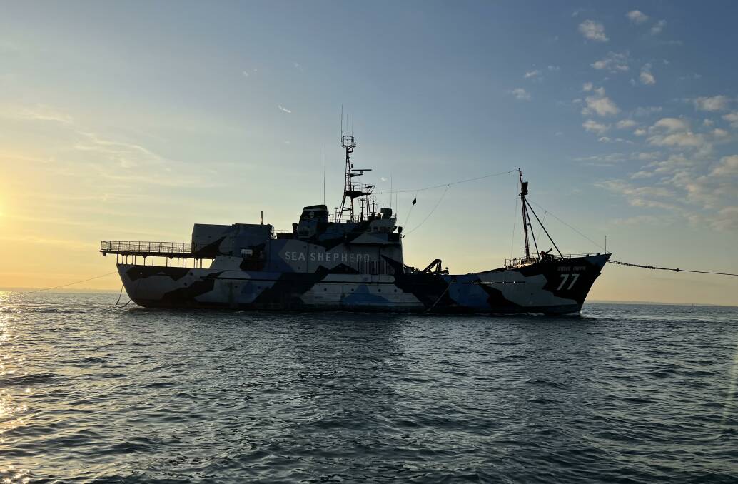 The Steve Irwin under tow. Photo supplied