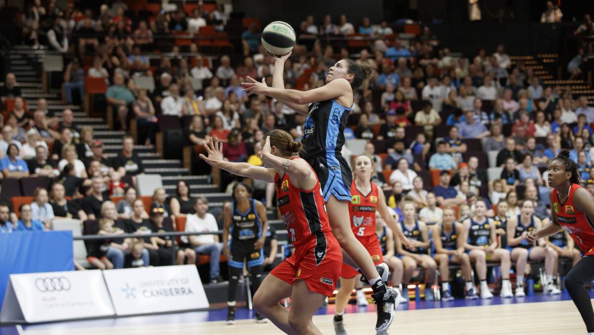 Kia Nurse has starred for the Capitals in front of strong crowds this season. Picture: Sitthixay Ditthavong