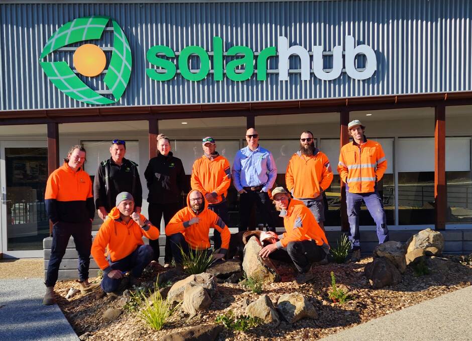 Luke Dalla and some of his experienced team at SolarHub's new state-of-the-art solar centre in Batemans Bay. Picture supplied