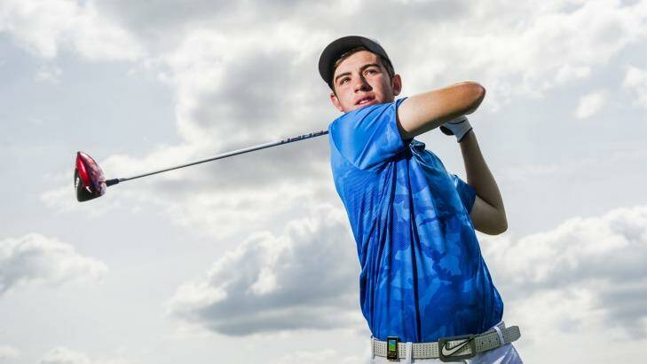 Ryan Ruffels is one of Australia's most talented junior golfers. Photo: Jay Cronan