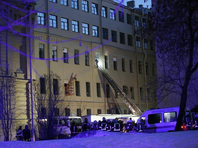Students were at lectures when a Russian university building collapsed, with dozens rescued.