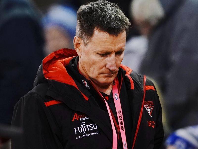Bombers head coach John Worsfold has been criticised for lacking emotion after their AFL thrashing.