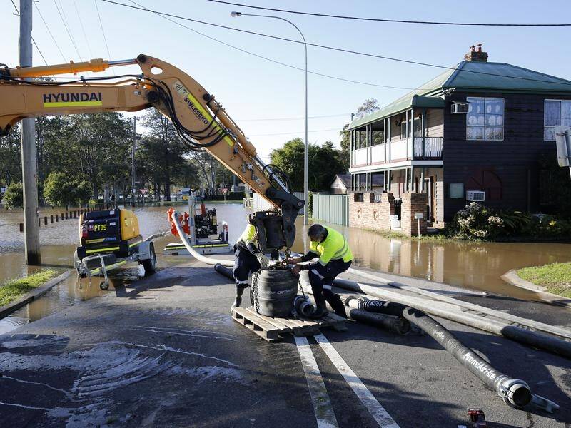 Clean-up work has begun in many soaked NSW regions such as Maitland in the Hunter.