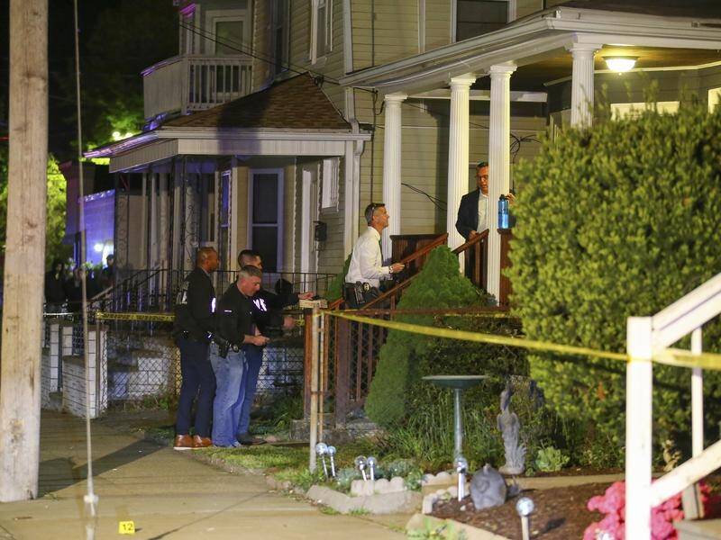 Police say an estimated several dozen shots were fired between groups in a Providence neighbourhood.