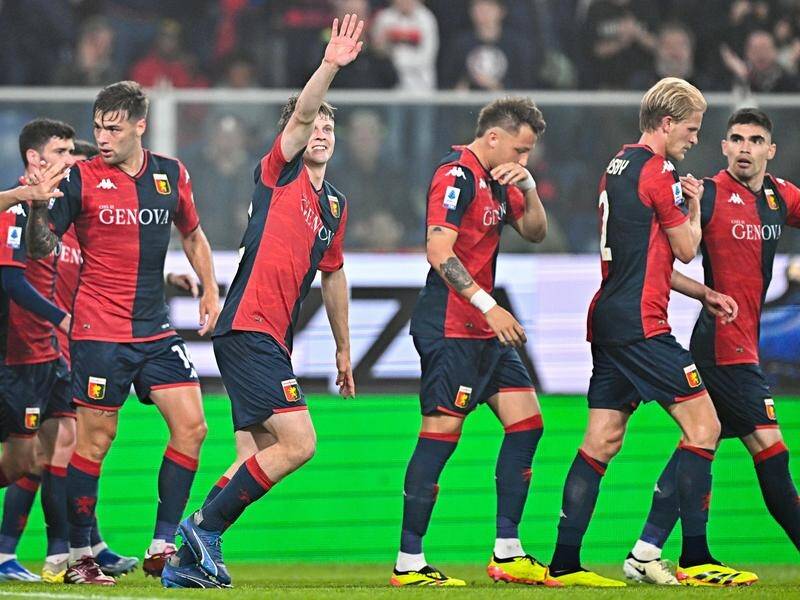 Genoa have seen off Cagliari in a clash between two Serie A strugglers. (EPA PHOTO)