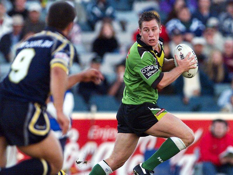Former Canberra Raider Mark McLinden has been identified as Sunday's NRL grand-final pitch invader. (Steve Cuff/AAP PHOTOS)