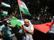 Pro-Palestinian supporters in Sydney have called for swift action to protect civilians in Gaza. (Bianca De Marchi/AAP PHOTOS)