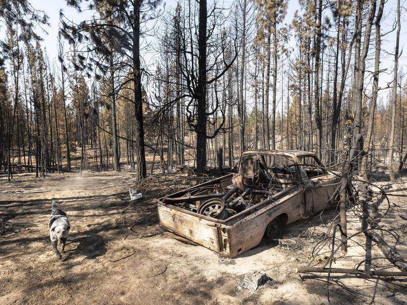 The Bootleg Fire in Oregon is 40 per cent surrounded after burning some 70 homes.