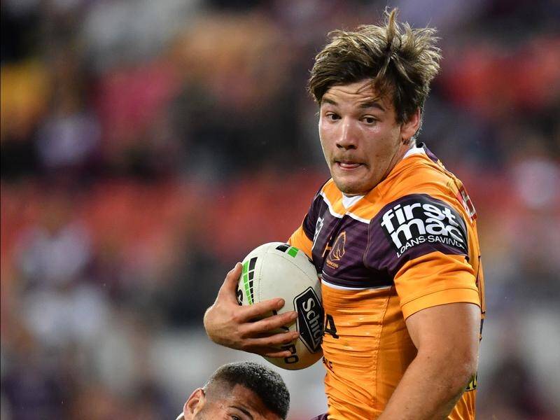 Patrick Carrigan enjoyed his first NRL win for Brisbane against Manly in Magic Round.