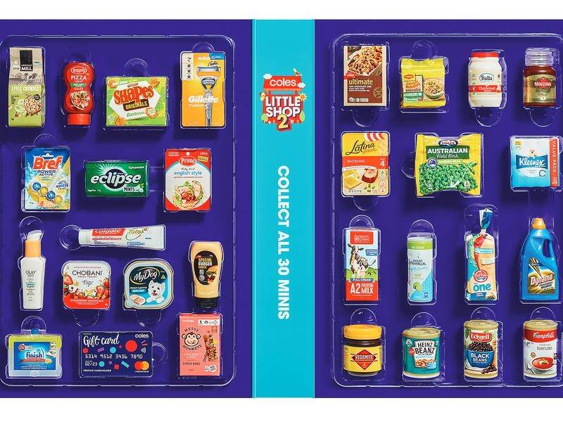 Coles is preparing to launch miniature plastic replicas of Australian supermarket products.