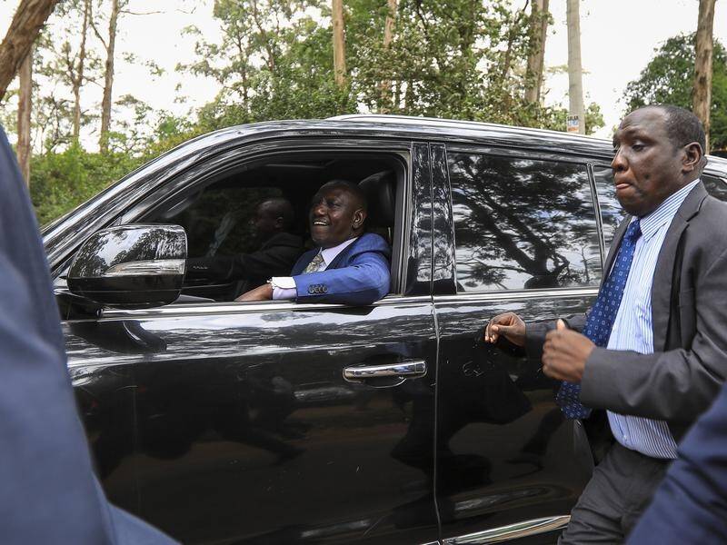 William Ruto was declared president by a tiny margin as a split emerged in the electoral commission. (EPA PHOTO)