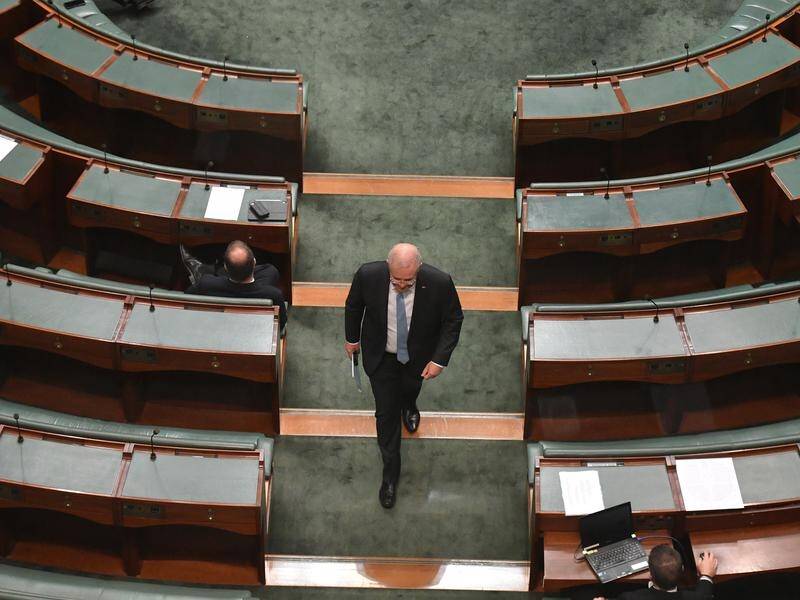 Federal parliament sat with a scaled-down number of members and senators.