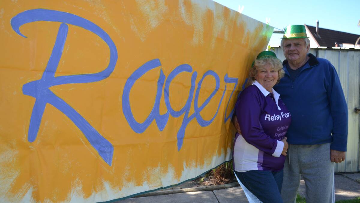 Well-known Relay for Lifers Steph and Wally Rawlings from the Eden Ragers team have until October to fund raise for the re-scheduled Bega Valley Relay for Life.