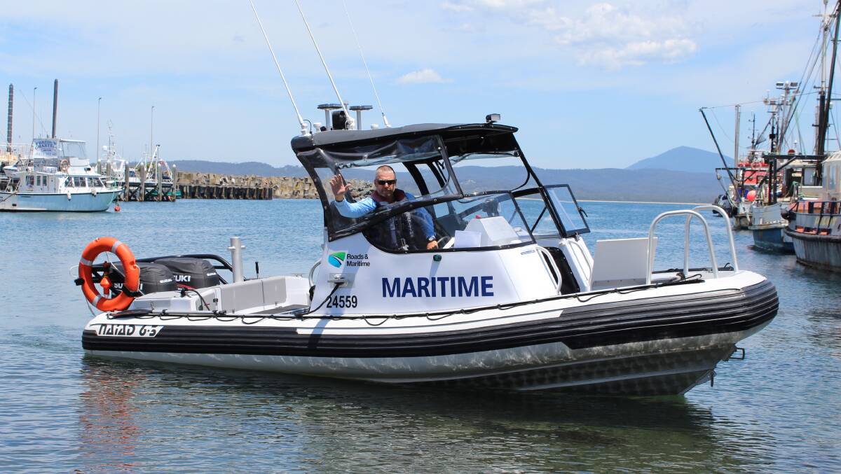 AHOY: Roads and Maritime Services senior boating safety officer Darren Hulm will take to the waters around Eden this weekend. Picture: Liz Tickner