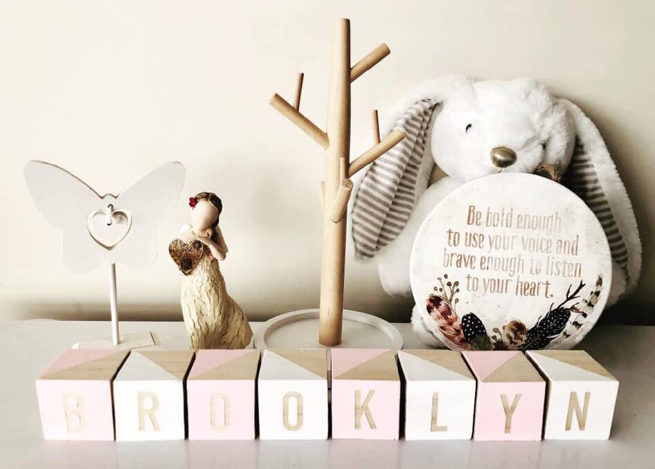 Cody Marshall from Cassilis in NSW is selling wooden nursery decor on the page. Click on photo for more information.