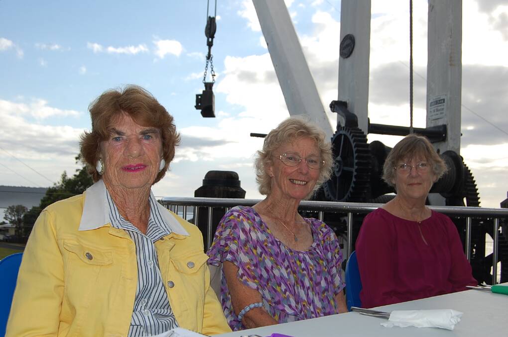 The Eden Killer Whale Museum provided the backdrop for the International Women's Day celebrations, attended by (from left) Peg Davey, Leone Fairweather and Jan Allan.