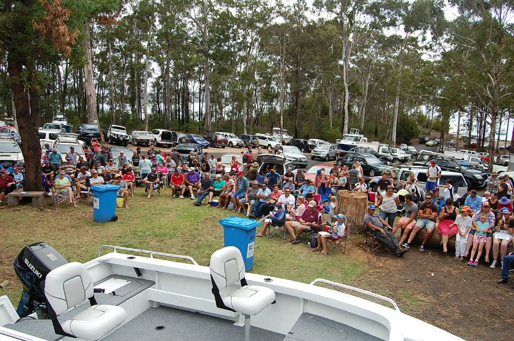Hundreds turned out for the Eden Amateur Fishing Club competition prize draw and presentations on Satuday.