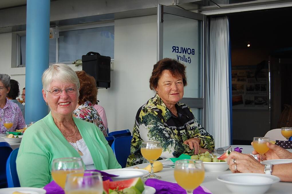 The Lioness Club was represented by Jo Meredith (left) and Sandra Symonds at the Eden Killer Whale Museum.