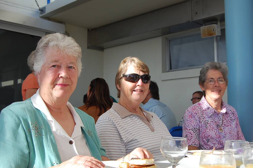 Eden's International Women's Day celebrations: (from left) Marie McInness, Heather West and Sister Rosemary Hart