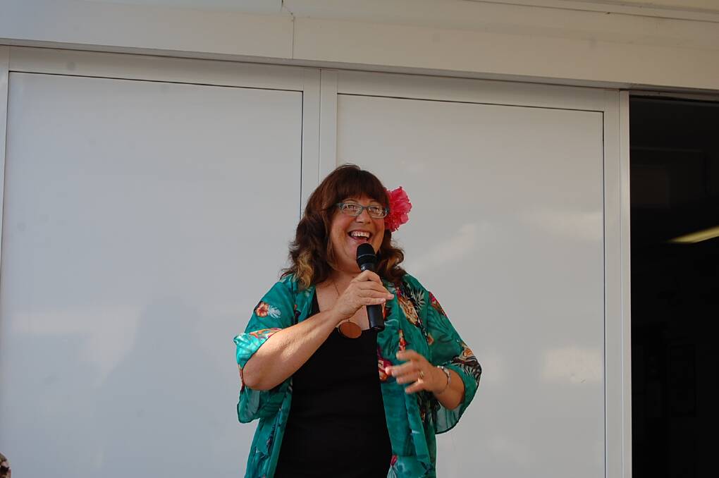 Author Susie Sarah shared her personal experiences of cancer at the McGrath Foundation fundraising event at the Eden Killer Whale Museum.