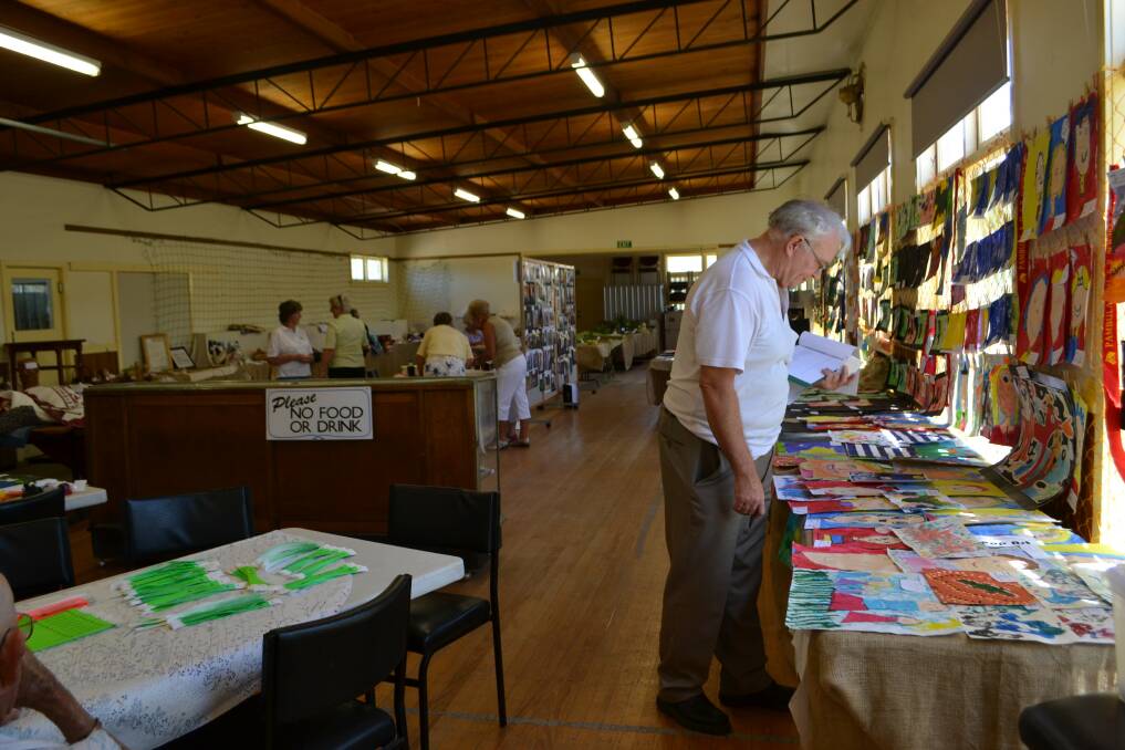 Judging in the Produce Pavilion is underway for Saturday's Pambula Show. 