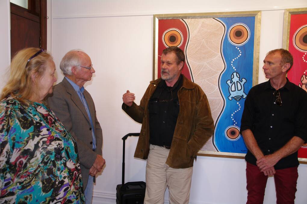 From left: Bombala Council's Karen Cash, John Reid of ANU School of Art, Bundian Way's John Blay and SEA's Andrew Gray.