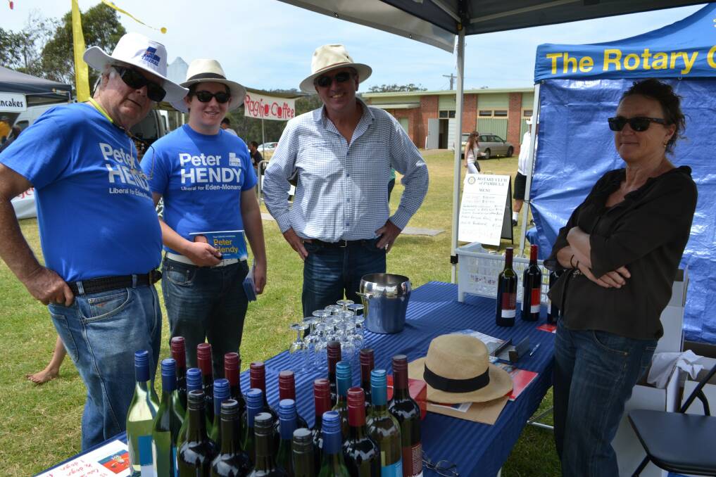 Liberal Party members enjoy Rocky Hall wines offering. 